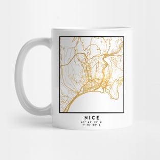 NICE FRANCE CITY STREET MAP ART Mug